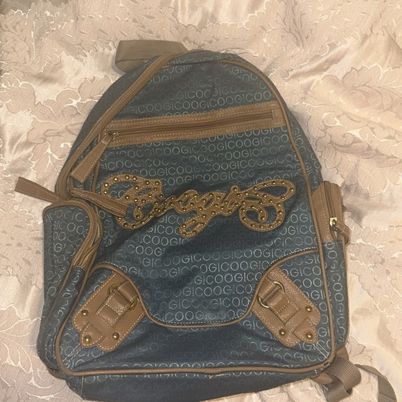 Handbags - Vintage Guess Blue Denim Backpack